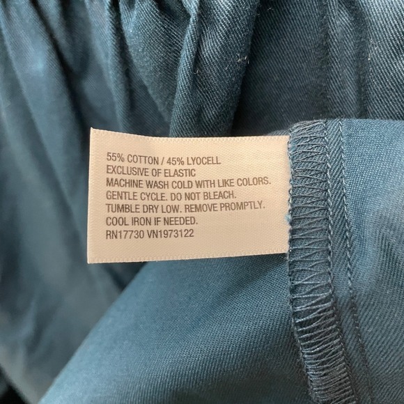 Ava & Viv Women's Balloon Long Sleeve Woven Midi A Line Dress Teal Size 1X‎ - Picture 5 of 6